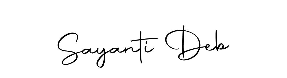 Sayanti Deb stylish signature style. Best Handwritten Sign (Autography-DOLnW) for my name. Handwritten Signature Collection Ideas for my name Sayanti Deb. Sayanti Deb signature style 10 images and pictures png