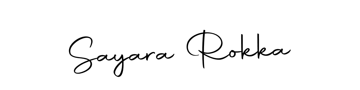 How to make Sayara Rokka signature? Autography-DOLnW is a professional autograph style. Create handwritten signature for Sayara Rokka name. Sayara Rokka signature style 10 images and pictures png