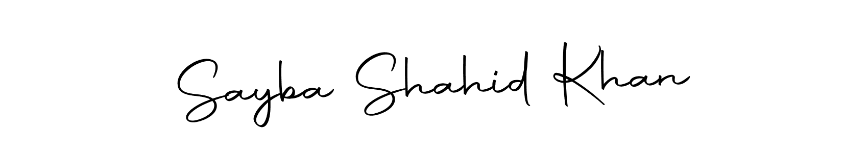 You can use this online signature creator to create a handwritten signature for the name Sayba Shahid Khan. This is the best online autograph maker. Sayba Shahid Khan signature style 10 images and pictures png