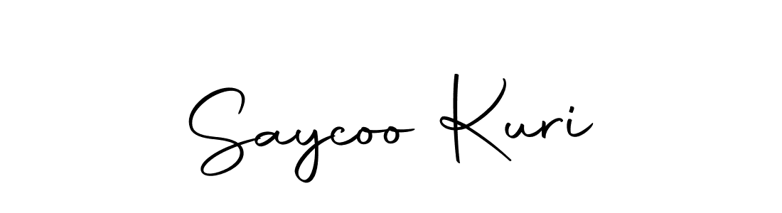 Create a beautiful signature design for name Saycoo Kuri. With this signature (Autography-DOLnW) fonts, you can make a handwritten signature for free. Saycoo Kuri signature style 10 images and pictures png