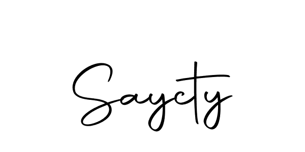 Saycty stylish signature style. Best Handwritten Sign (Autography-DOLnW) for my name. Handwritten Signature Collection Ideas for my name Saycty. Saycty signature style 10 images and pictures png