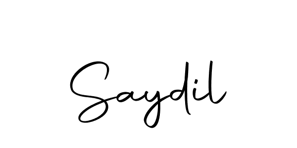 Create a beautiful signature design for name Saydil. With this signature (Autography-DOLnW) fonts, you can make a handwritten signature for free. Saydil signature style 10 images and pictures png