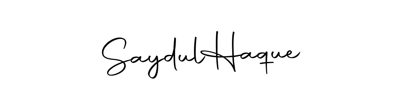Make a beautiful signature design for name Saydul  Haque. With this signature (Autography-DOLnW) style, you can create a handwritten signature for free. Saydul  Haque signature style 10 images and pictures png