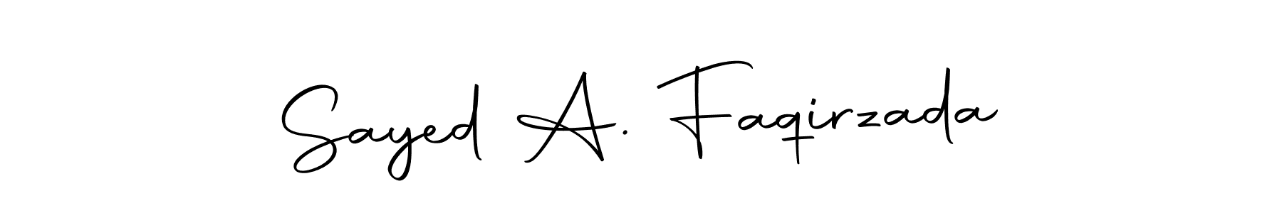 Also You can easily find your signature by using the search form. We will create Sayed A. Faqirzada name handwritten signature images for you free of cost using Autography-DOLnW sign style. Sayed A. Faqirzada signature style 10 images and pictures png