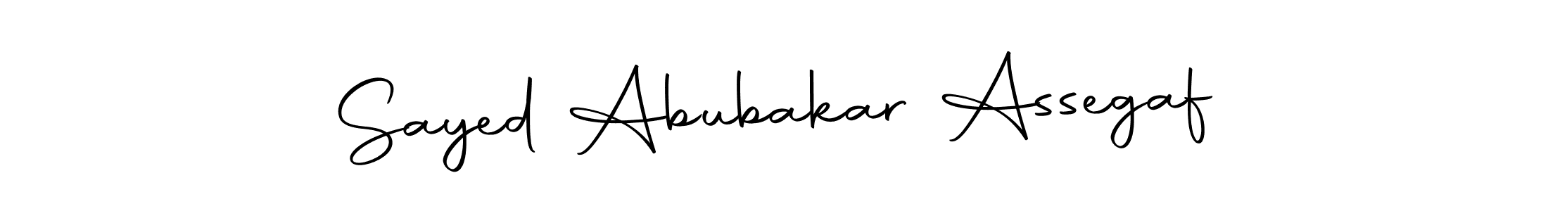 Create a beautiful signature design for name Sayed Abubakar Assegaf. With this signature (Autography-DOLnW) fonts, you can make a handwritten signature for free. Sayed Abubakar Assegaf signature style 10 images and pictures png