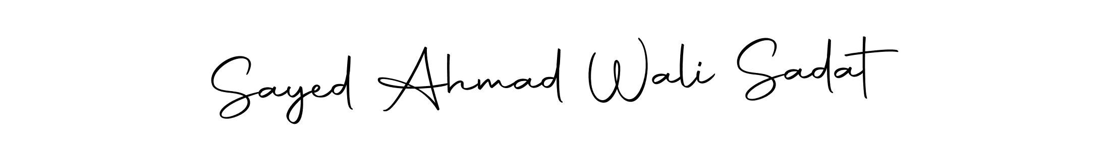 Create a beautiful signature design for name Sayed Ahmad Wali Sadat. With this signature (Autography-DOLnW) fonts, you can make a handwritten signature for free. Sayed Ahmad Wali Sadat signature style 10 images and pictures png