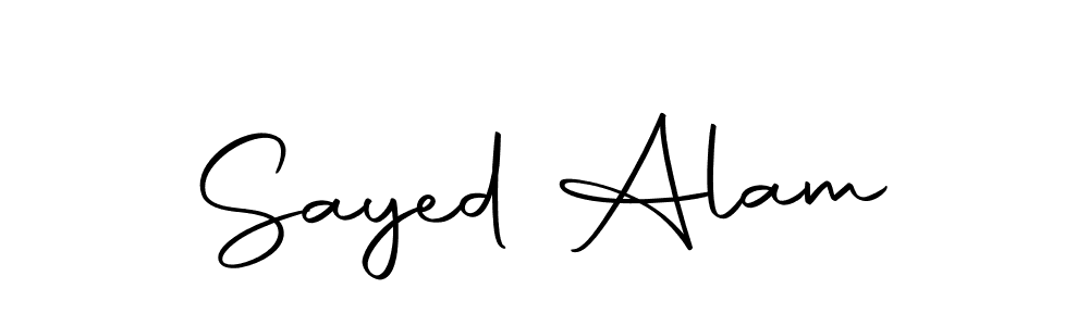 You should practise on your own different ways (Autography-DOLnW) to write your name (Sayed Alam) in signature. don't let someone else do it for you. Sayed Alam signature style 10 images and pictures png