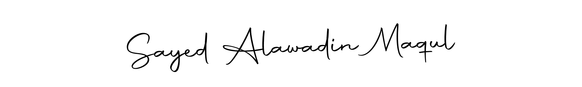 if you are searching for the best signature style for your name Sayed Alawadin Maqul. so please give up your signature search. here we have designed multiple signature styles  using Autography-DOLnW. Sayed Alawadin Maqul signature style 10 images and pictures png