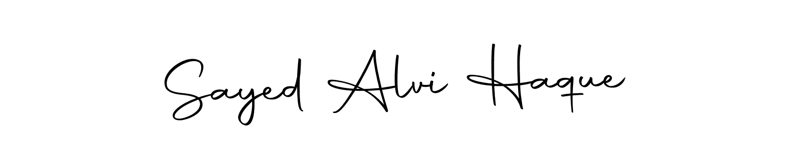 Make a short Sayed Alvi Haque signature style. Manage your documents anywhere anytime using Autography-DOLnW. Create and add eSignatures, submit forms, share and send files easily. Sayed Alvi Haque signature style 10 images and pictures png