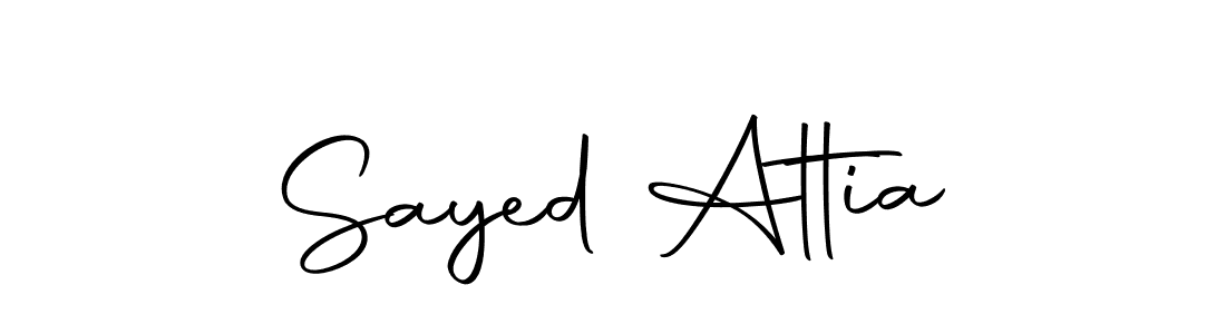 How to make Sayed Attia signature? Autography-DOLnW is a professional autograph style. Create handwritten signature for Sayed Attia name. Sayed Attia signature style 10 images and pictures png