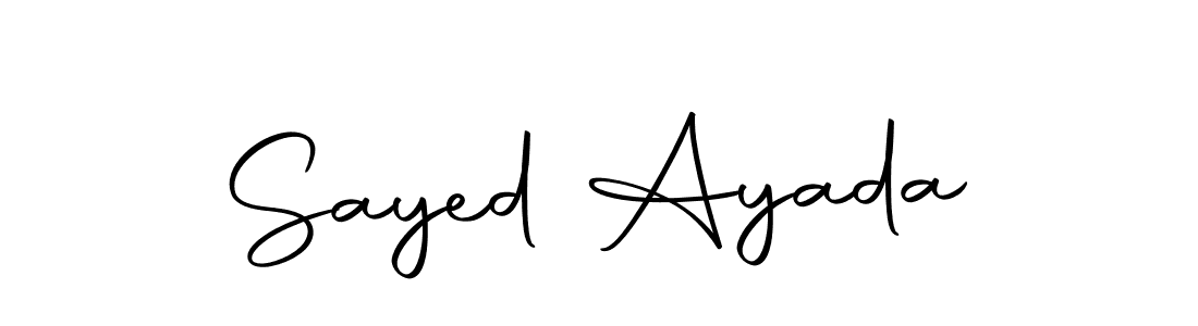 Also we have Sayed Ayada name is the best signature style. Create professional handwritten signature collection using Autography-DOLnW autograph style. Sayed Ayada signature style 10 images and pictures png