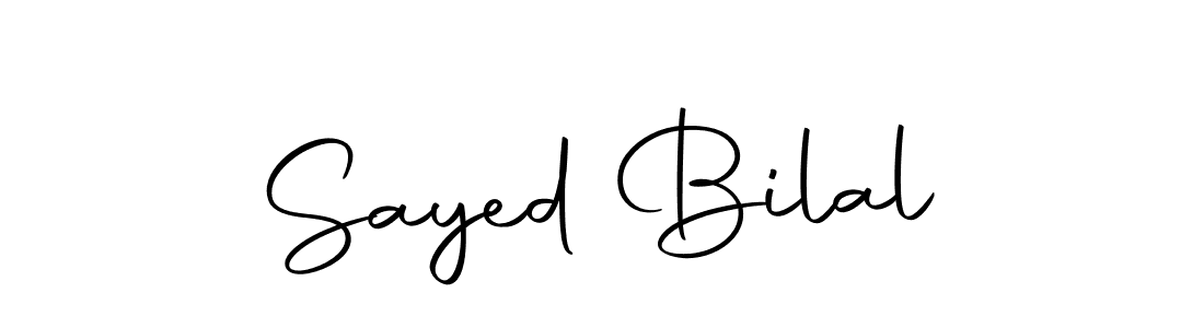 Make a beautiful signature design for name Sayed Bilal. With this signature (Autography-DOLnW) style, you can create a handwritten signature for free. Sayed Bilal signature style 10 images and pictures png