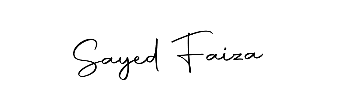 Make a beautiful signature design for name Sayed Faiza. With this signature (Autography-DOLnW) style, you can create a handwritten signature for free. Sayed Faiza signature style 10 images and pictures png
