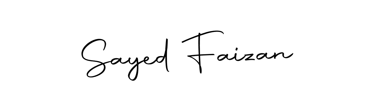 Create a beautiful signature design for name Sayed Faizan. With this signature (Autography-DOLnW) fonts, you can make a handwritten signature for free. Sayed Faizan signature style 10 images and pictures png