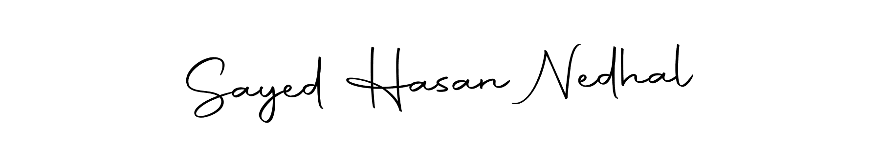 The best way (Autography-DOLnW) to make a short signature is to pick only two or three words in your name. The name Sayed Hasan Nedhal include a total of six letters. For converting this name. Sayed Hasan Nedhal signature style 10 images and pictures png