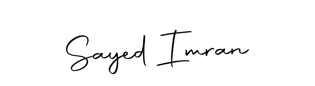 Use a signature maker to create a handwritten signature online. With this signature software, you can design (Autography-DOLnW) your own signature for name Sayed Imran. Sayed Imran signature style 10 images and pictures png