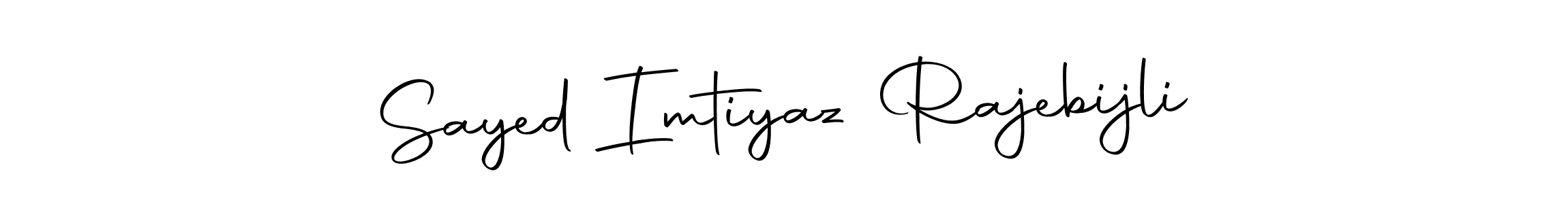 It looks lik you need a new signature style for name Sayed Imtiyaz Rajebijli. Design unique handwritten (Autography-DOLnW) signature with our free signature maker in just a few clicks. Sayed Imtiyaz Rajebijli signature style 10 images and pictures png