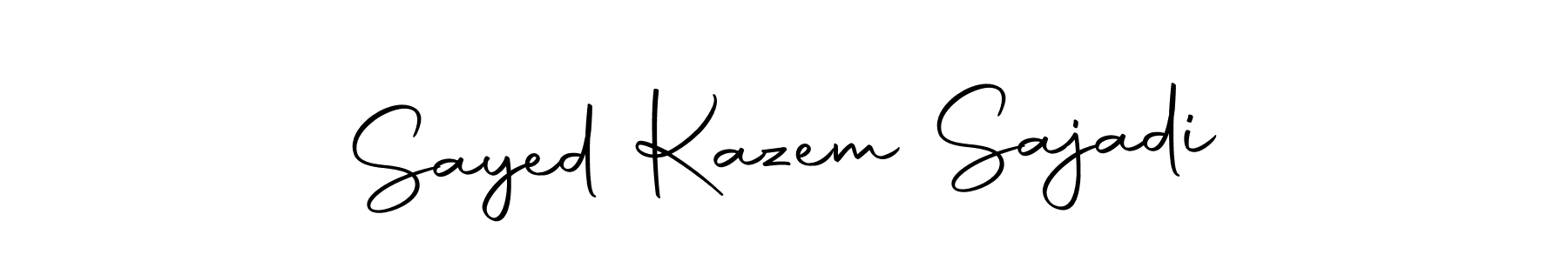 Create a beautiful signature design for name Sayed Kazem Sajadi. With this signature (Autography-DOLnW) fonts, you can make a handwritten signature for free. Sayed Kazem Sajadi signature style 10 images and pictures png