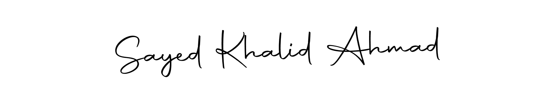 Once you've used our free online signature maker to create your best signature Autography-DOLnW style, it's time to enjoy all of the benefits that Sayed Khalid Ahmad name signing documents. Sayed Khalid Ahmad signature style 10 images and pictures png