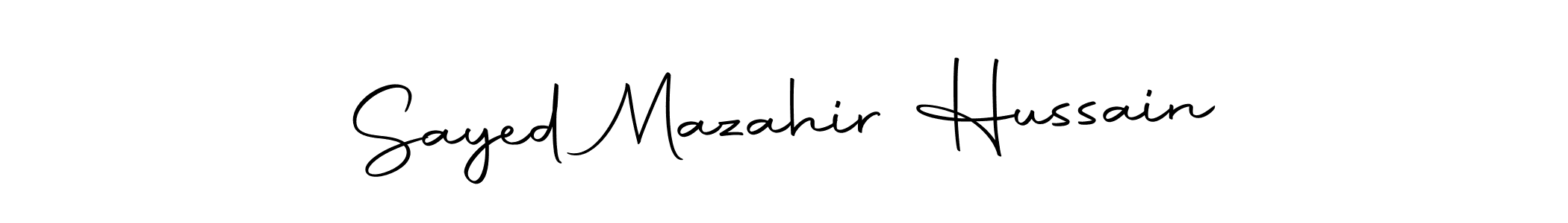 You should practise on your own different ways (Autography-DOLnW) to write your name (Sayed Mazahir Hussain) in signature. don't let someone else do it for you. Sayed Mazahir Hussain signature style 10 images and pictures png