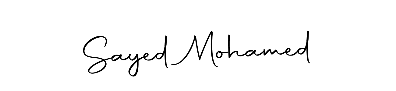 Make a short Sayed Mohamed signature style. Manage your documents anywhere anytime using Autography-DOLnW. Create and add eSignatures, submit forms, share and send files easily. Sayed Mohamed signature style 10 images and pictures png