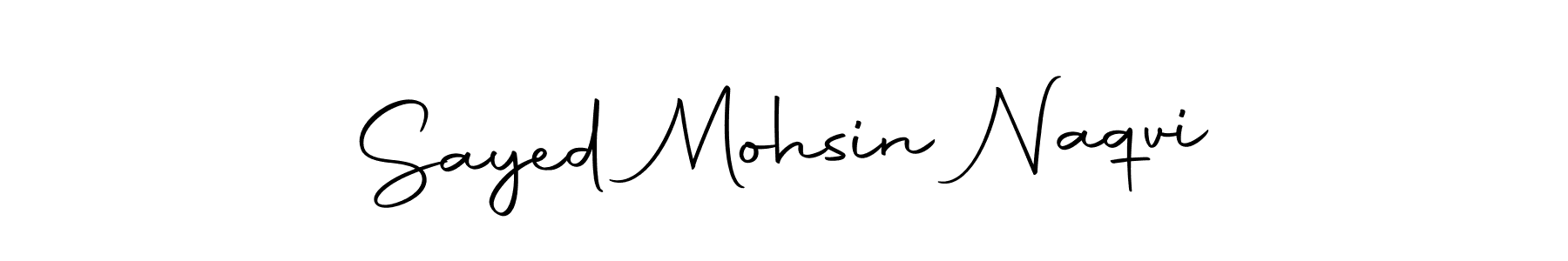 Make a beautiful signature design for name Sayed Mohsin Naqvi. With this signature (Autography-DOLnW) style, you can create a handwritten signature for free. Sayed Mohsin Naqvi signature style 10 images and pictures png