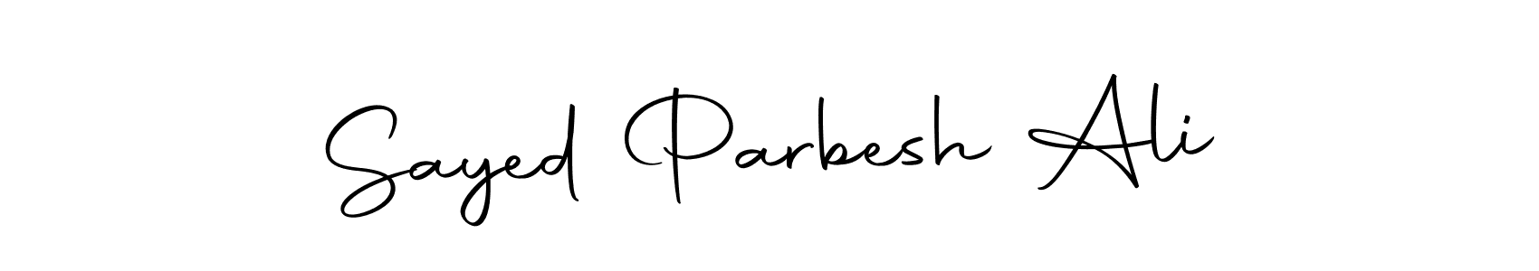 Design your own signature with our free online signature maker. With this signature software, you can create a handwritten (Autography-DOLnW) signature for name Sayed Parbesh Ali. Sayed Parbesh Ali signature style 10 images and pictures png