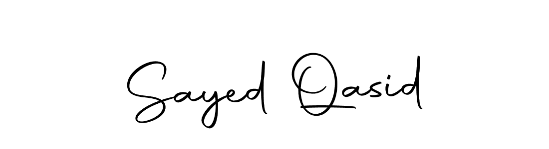 How to make Sayed Qasid name signature. Use Autography-DOLnW style for creating short signs online. This is the latest handwritten sign. Sayed Qasid signature style 10 images and pictures png