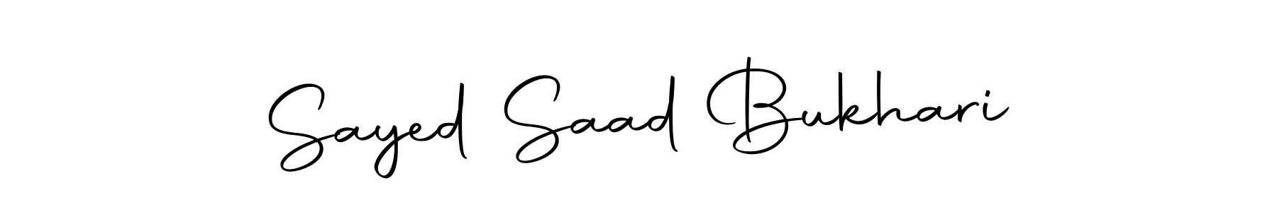 Also we have Sayed Saad Bukhari name is the best signature style. Create professional handwritten signature collection using Autography-DOLnW autograph style. Sayed Saad Bukhari signature style 10 images and pictures png