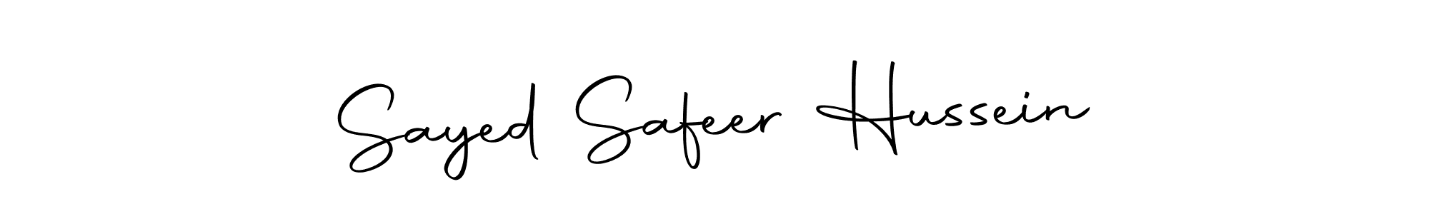 Similarly Autography-DOLnW is the best handwritten signature design. Signature creator online .You can use it as an online autograph creator for name Sayed Safeer Hussein. Sayed Safeer Hussein signature style 10 images and pictures png