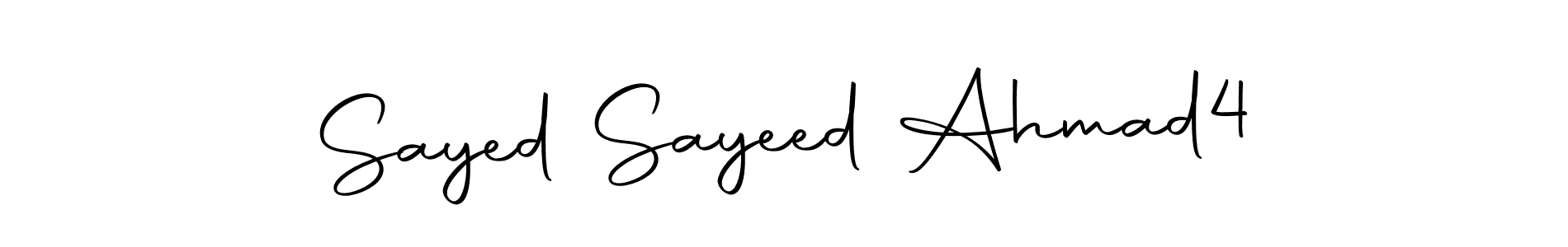 How to make Sayed Sayeed Ahmad4 signature? Autography-DOLnW is a professional autograph style. Create handwritten signature for Sayed Sayeed Ahmad4 name. Sayed Sayeed Ahmad4 signature style 10 images and pictures png