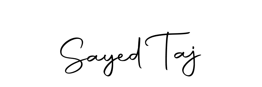 Design your own signature with our free online signature maker. With this signature software, you can create a handwritten (Autography-DOLnW) signature for name Sayed Taj. Sayed Taj signature style 10 images and pictures png