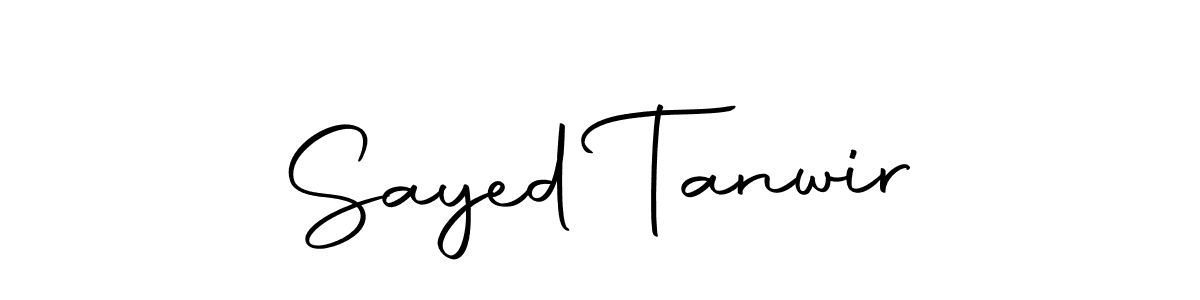 Create a beautiful signature design for name Sayed Tanwir. With this signature (Autography-DOLnW) fonts, you can make a handwritten signature for free. Sayed Tanwir signature style 10 images and pictures png