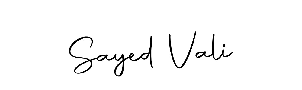 Make a beautiful signature design for name Sayed Vali. Use this online signature maker to create a handwritten signature for free. Sayed Vali signature style 10 images and pictures png