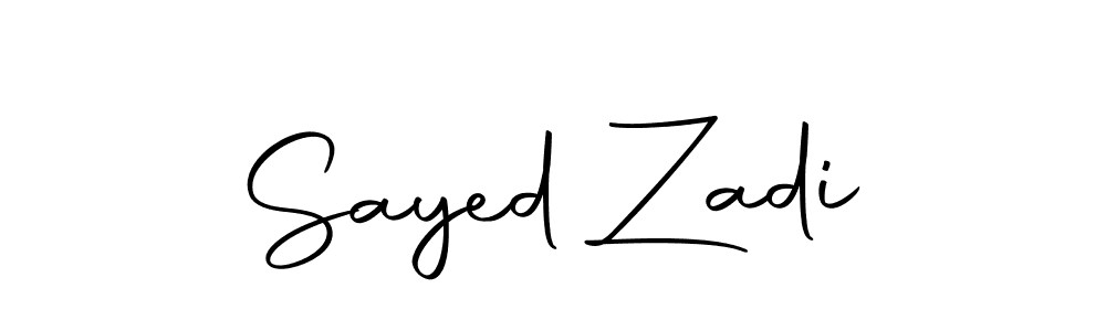 How to make Sayed Zadi signature? Autography-DOLnW is a professional autograph style. Create handwritten signature for Sayed Zadi name. Sayed Zadi signature style 10 images and pictures png