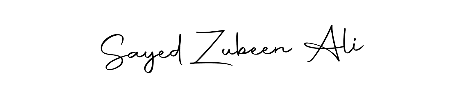 Once you've used our free online signature maker to create your best signature Autography-DOLnW style, it's time to enjoy all of the benefits that Sayed Zubeen Ali name signing documents. Sayed Zubeen Ali signature style 10 images and pictures png