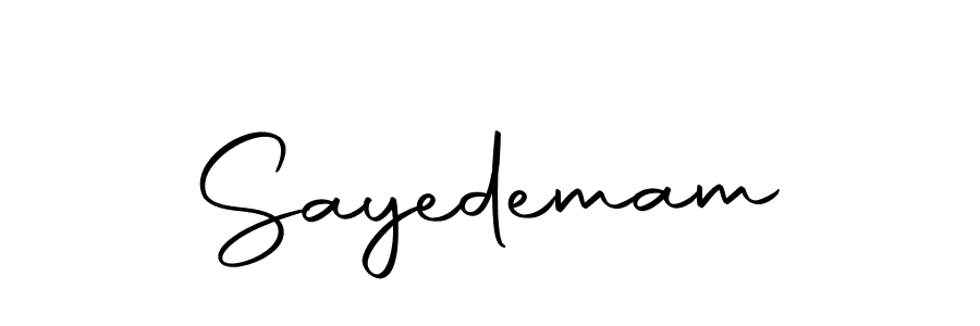 Design your own signature with our free online signature maker. With this signature software, you can create a handwritten (Autography-DOLnW) signature for name Sayedemam. Sayedemam signature style 10 images and pictures png