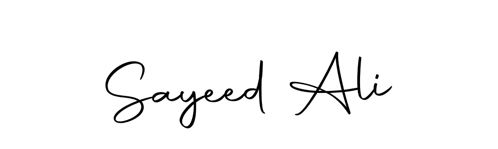 How to make Sayeed Ali name signature. Use Autography-DOLnW style for creating short signs online. This is the latest handwritten sign. Sayeed Ali signature style 10 images and pictures png