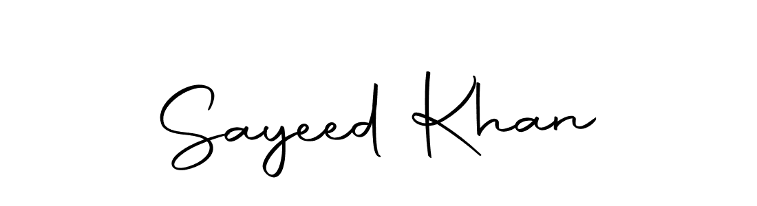 Use a signature maker to create a handwritten signature online. With this signature software, you can design (Autography-DOLnW) your own signature for name Sayeed Khan. Sayeed Khan signature style 10 images and pictures png