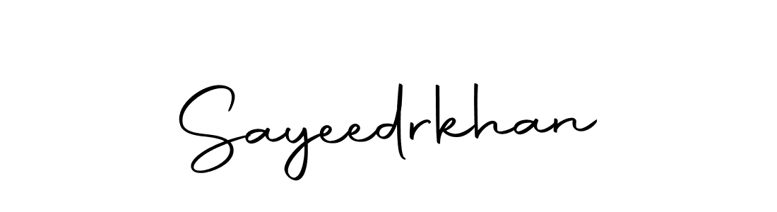 Use a signature maker to create a handwritten signature online. With this signature software, you can design (Autography-DOLnW) your own signature for name Sayeedrkhan. Sayeedrkhan signature style 10 images and pictures png