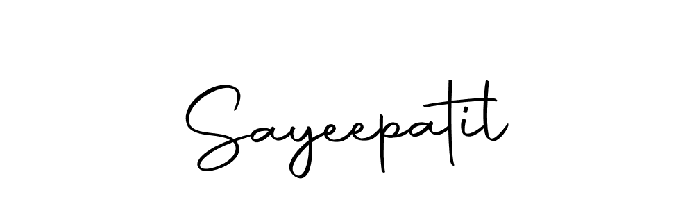 Also we have Sayeepatil name is the best signature style. Create professional handwritten signature collection using Autography-DOLnW autograph style. Sayeepatil signature style 10 images and pictures png