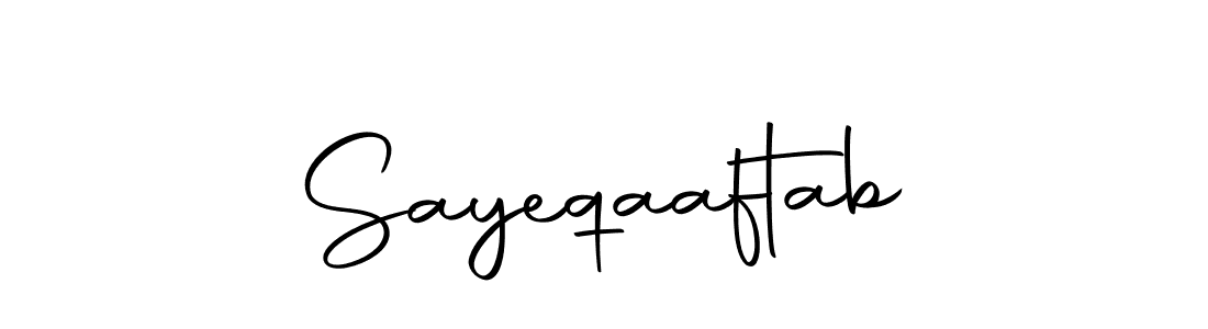 Make a beautiful signature design for name Sayeqaaftab. Use this online signature maker to create a handwritten signature for free. Sayeqaaftab signature style 10 images and pictures png