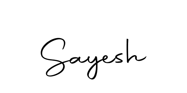 Make a beautiful signature design for name Sayesh. With this signature (Autography-DOLnW) style, you can create a handwritten signature for free. Sayesh signature style 10 images and pictures png