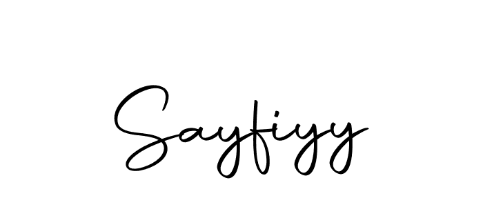 How to make Sayfiyy name signature. Use Autography-DOLnW style for creating short signs online. This is the latest handwritten sign. Sayfiyy signature style 10 images and pictures png