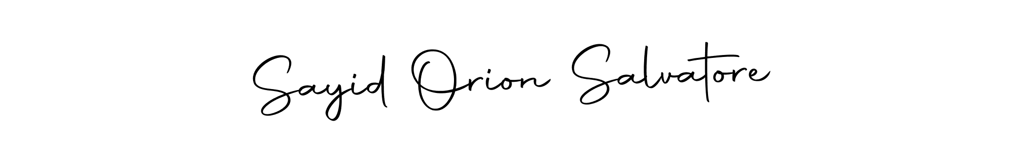 The best way (Autography-DOLnW) to make a short signature is to pick only two or three words in your name. The name Sayid Orion Salvatore include a total of six letters. For converting this name. Sayid Orion Salvatore signature style 10 images and pictures png
