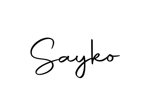 if you are searching for the best signature style for your name Sayko. so please give up your signature search. here we have designed multiple signature styles  using Autography-DOLnW. Sayko signature style 10 images and pictures png