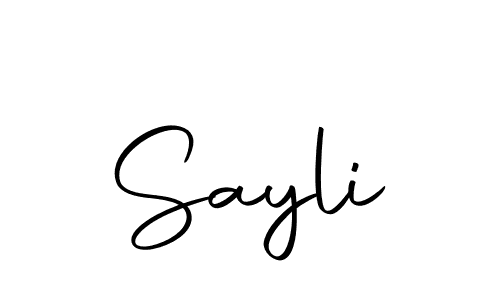 Design your own signature with our free online signature maker. With this signature software, you can create a handwritten (Autography-DOLnW) signature for name Sayli. Sayli signature style 10 images and pictures png