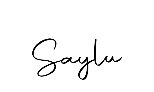 How to make Saylu name signature. Use Autography-DOLnW style for creating short signs online. This is the latest handwritten sign. Saylu signature style 10 images and pictures png