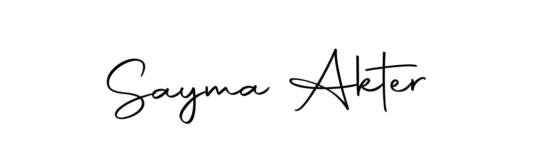 Also we have Sayma Akter name is the best signature style. Create professional handwritten signature collection using Autography-DOLnW autograph style. Sayma Akter signature style 10 images and pictures png