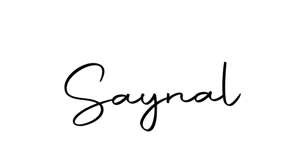 Design your own signature with our free online signature maker. With this signature software, you can create a handwritten (Autography-DOLnW) signature for name Saynal. Saynal signature style 10 images and pictures png